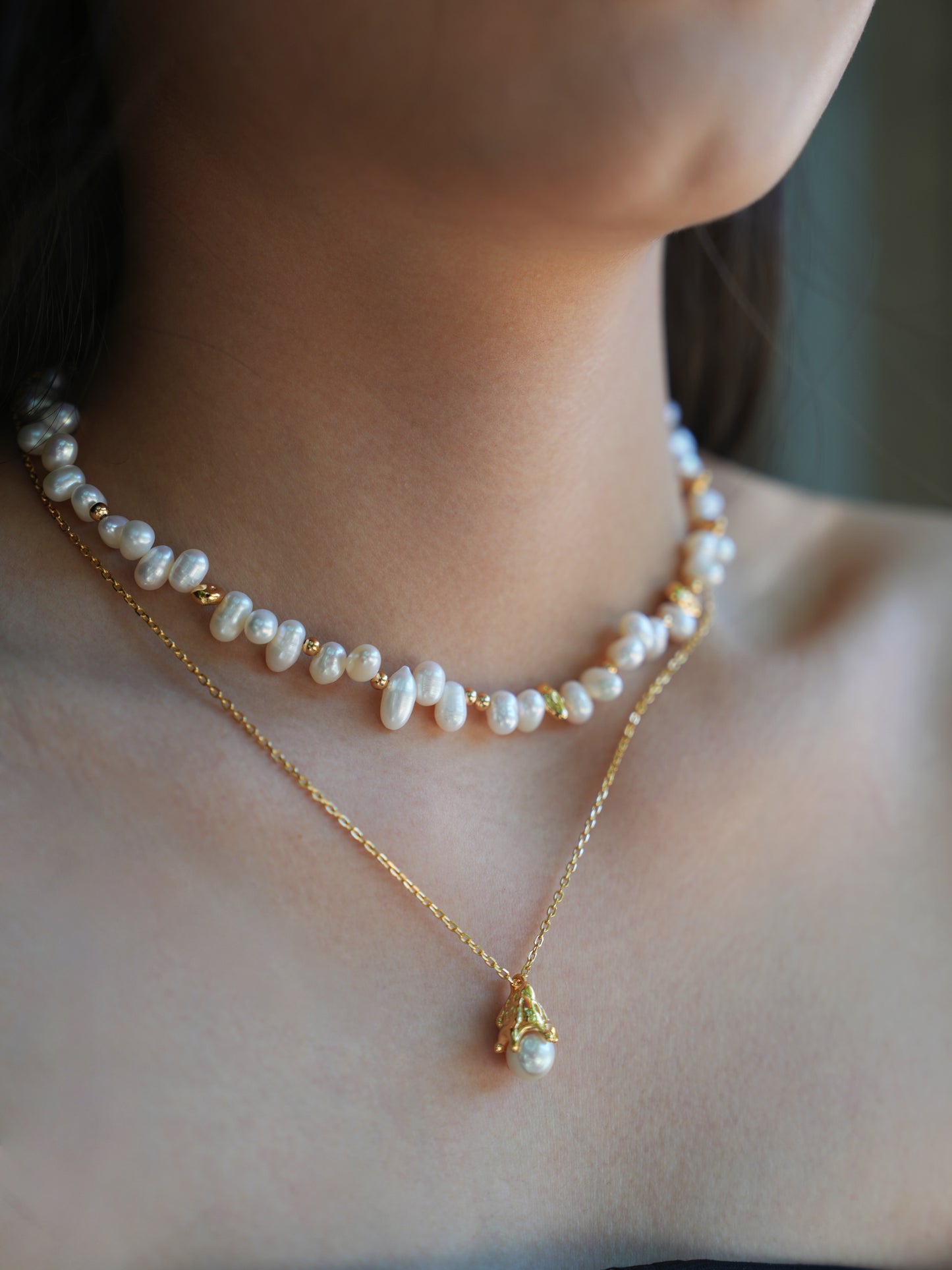 Sterling Silver Camellia Flower Necklace